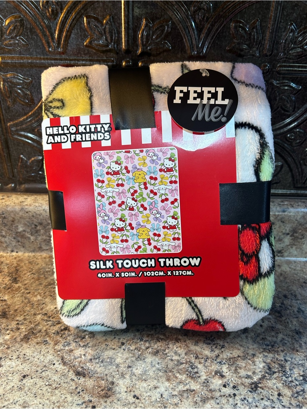 NWT Hello Kitty And Friends Silk Touch Throw Blanket Fruit Cherry Kawaii Sanrio